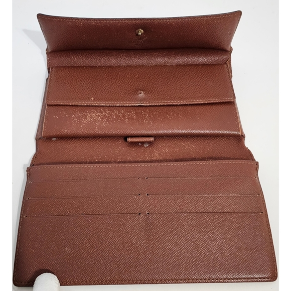 Louise Vuitton Vintage 2001 Brown Monogram Canvas Porte Tresor Long Wallet - Picture 3 of 16